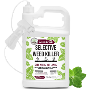 Mighty Mint Selective Weed Killer for Lawns – Safe for Grass* 128 oz.