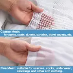 1PC Coarse Mesh Laundry Bag - Machine Washable Drawstring Design Travel Wash Bag
