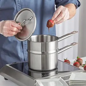 Vigor SS1 Series 2 Qt. Stainless Steel Double Boiler Set