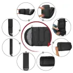 Camping Sleeping Bag Ultralight Waterproof 4 Season Warm Envelope Backpacking Sleeping Bag - Black