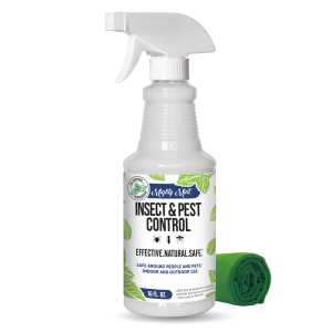 Mighty Mint 16 oz Peppermint Oil Insect & Pest Spray - Microfiber Cloth Kit