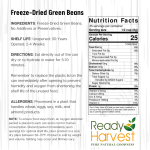Ready Harvest Freeze-Dried Green Beans 6 pack 7 oz