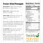 Ready Harvest Freeze-Dried Organic Pineapple 14 oz