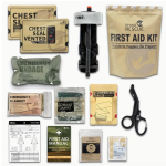 11-Piece Rhino Rescue Emergency Trauma Kit - First Aid Kits for Military Combat Tactical Response