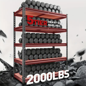 72''H Heavy Duty 5 Tier Storage Shelves