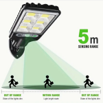4 pcs Outdoor Solar Wall Light w Motion Sensor