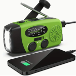 Solar & Hand Crank Emergency Radio-Power Bank-Light