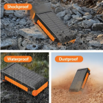 Solar Charger 20A Power Bank with Hand Crank