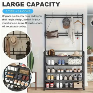 4/5 Layer Multi-functional Metal Coat Rack