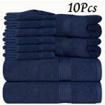 10 pcs bath towel set - Blue