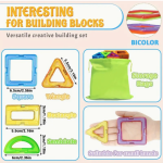 Magnetic Building Blocks DIY Magnets Toys