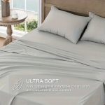 4-Piece Soft Cooling Sheets for Queen Size