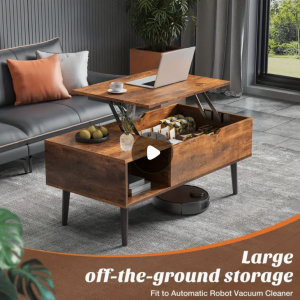Lift Top Coffee Table for Living Room with Hidden Storage Compartment