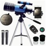 Portable Telescope with Smartphone Adapter& Wireless Remote