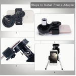 Portable Telescope with Smartphone Adapter& Wireless Remote
