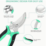 4pcs Stainless Steel Garden Pruning Shears Set