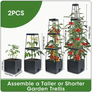 2 PCS 57" Vertical Self Watering Tomato Planter