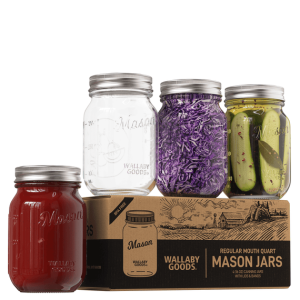 Mason Jars 16 Ounces 4 Pack
