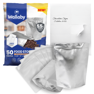 Gusset Mylar Bags & Sticker Labels 1-Cup