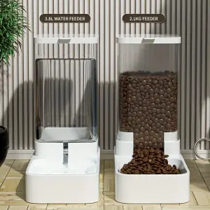 Automatic Pet Feeder & Waterer Set