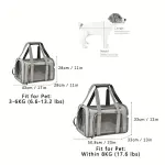 25Lbs Large Soft Sided Cat and Pet Carrier