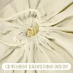 12 Pieces 28" x 36" Large Cotton Canvas Laundry Bags with Drawstring, Heavy Duty Hamper Liner, Washable Dirty Clothes Bag