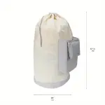 Canvas Fabric Laundry Bag, 1 piece, 26" x 37"