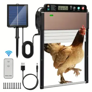 Automatic Solar Powered Chicken Coop Door Opener