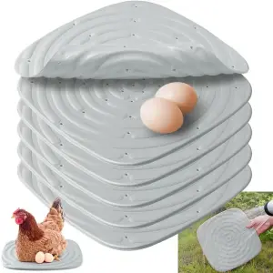 6 Pcs Durable Washable Chicken Nesting Pads - 14.2x12 Inches, Reusable