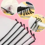 10pcs Waterproof Mesh Zipper Pouch Bags, A4 & Letter Size - Perfect for Office Supplies, Travel, and School