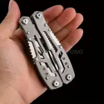 Multi-Tool Pocket Pliers - 420 Stainless Steel Folding Knife with Carrying Pouch