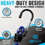 20-Piece GOEASY0312 Premium Heavy Duty Bungee Cords Set with Hooks - Includes 10', 18", 24", 30", 36", 48" Bungie Cords in a Storage Jar