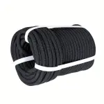Heavy-Duty Braided Polyester Rope - 100 Feet Long, 3/8 Inch Diameter, 3250 LBS Breaking Strength, Ideal for Tree Work, Rigging, Outdoor Swing, and Camping
