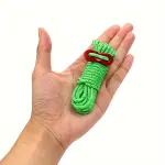 8 Pieces Reflective Rope Cord with Adjustable Buckle for Camping and Outdoor Activities - Durable and Visible Safety Accessory