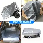 10 Mil Silver Heavy Duty Poly Tarp - 16 ft x 20 ft - Super Waterproof & UV Resistant