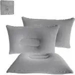 3Pcs Air Pillow Inflatable Cushion - Portable Head Rest Compact Travel Camping