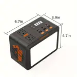 PowerFort Portable Power Bank With AC Outlet 99Wh - 150W Small Solar Generator - Camping Emergency Backup