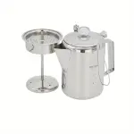 1pc Premium Stainless Steel Metal Coffee Pot with Built-in Filter
