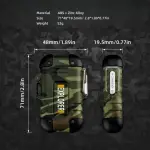 1pc Windproof Double Arc Lighter - USB Rechargeable Flameless Lighter