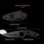 1PC Stainless Steel Outdoor Small Straight Knife With Sheath