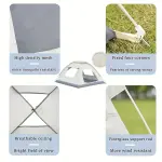 Easy Setup 3-4 Person Camping Tent - Fully Automatic, Waterproof & Durable Oxford Fabric for All Seasons