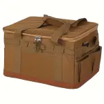 Camping Storage Bag Multipurpose Large Capacity Lightweight Hard Collapsible Camping Bag With Handles 7.93gal Khaki