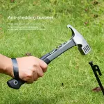 Heavy-Duty Camping Hammer Plus - Ergonomic Comfort Grip Handle for Reduced Fatigue - Orange