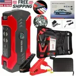 1pc Portable 29800mAh Car Jump Starter Battery Charger Emergency Power Supply With Flashlight Compass