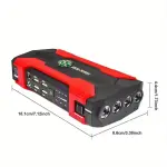 1pc Portable 29800mAh Car Jump Starter Battery Charger Emergency Power Supply With Flashlight Compass