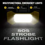 VoltSurge 4000A Portable Car Jump Starter - Powerful 150 PSI Air Compressor, 10L Gasoline or 8L Diesel Vehicle Compatible, Fast Inflation, LED Flashlight