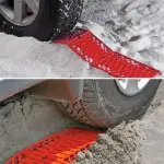 2pcs/Set Premium Foldable Emergency Tire Traction Mats - Car Accessories for Snow, Ice, Mud, and Sand Escape