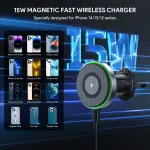 For MagSafe Cases - 15W Magnetic Wireless Car Charger Phone Holder Mount, Air Vent Dashboard Universal Car Wireless Charger Mount for iPhone 15/14/13/12 Series