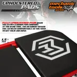 36-Inch Deluxe 2-in-1 Rolling Folding Car Creeper and Seat with Casters - Heavy-Duty 330 lbs Weight Capacity, Padded Cushion, Adjustable Headrest, and Smooth Gliding Wheels