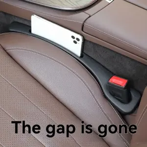 2pcs Universal Fit Tpu Car Seat Gap Organizer